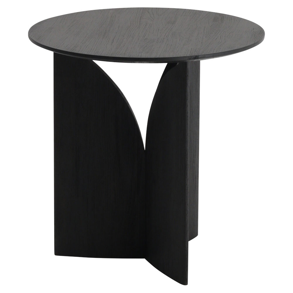 Teak Black Fin Side Table 03 | Rouse Home