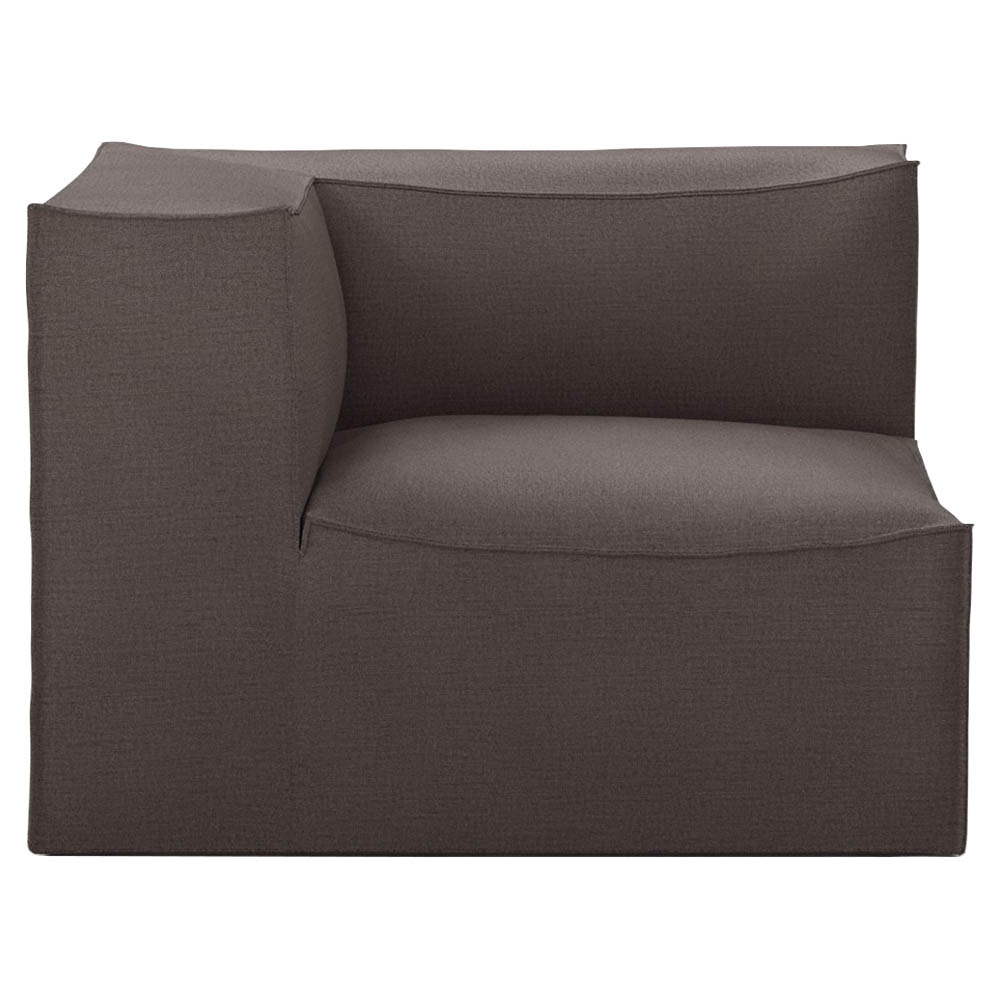Catena Modular Sofa - Connecting Corner, Hot Madison Brown | Rouse Home