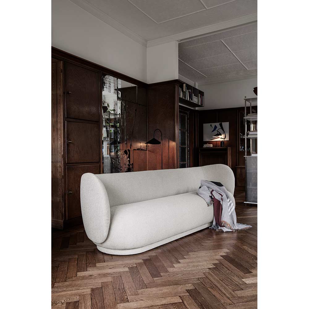 Rico 4 Seater Sofa - Brushed Warm Gray
