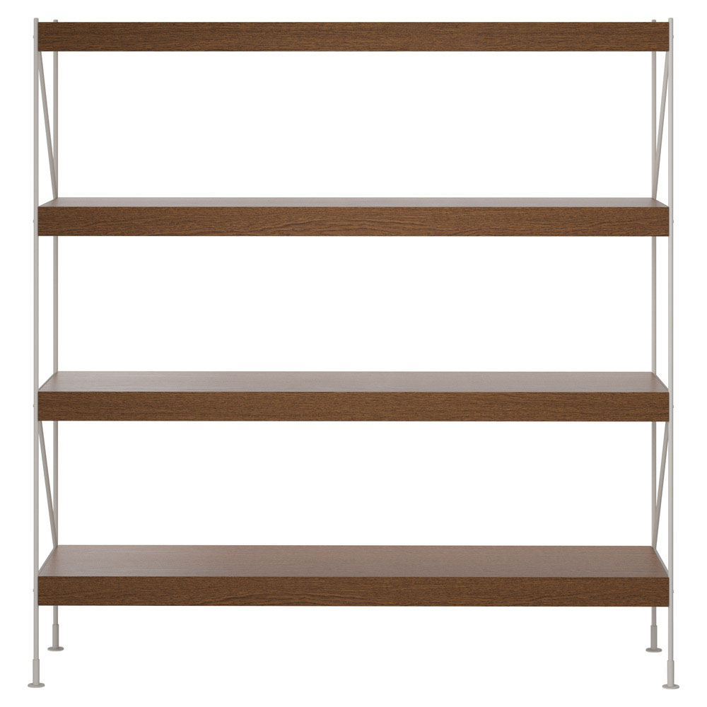 Zet Storage System 62 2h Ivory Steel Dark Stained Oak 3 | Rouse Home