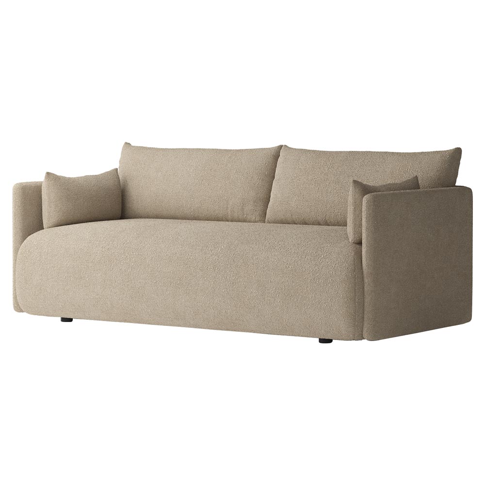 Offset Sofa - 2 Seater, Boucle 02