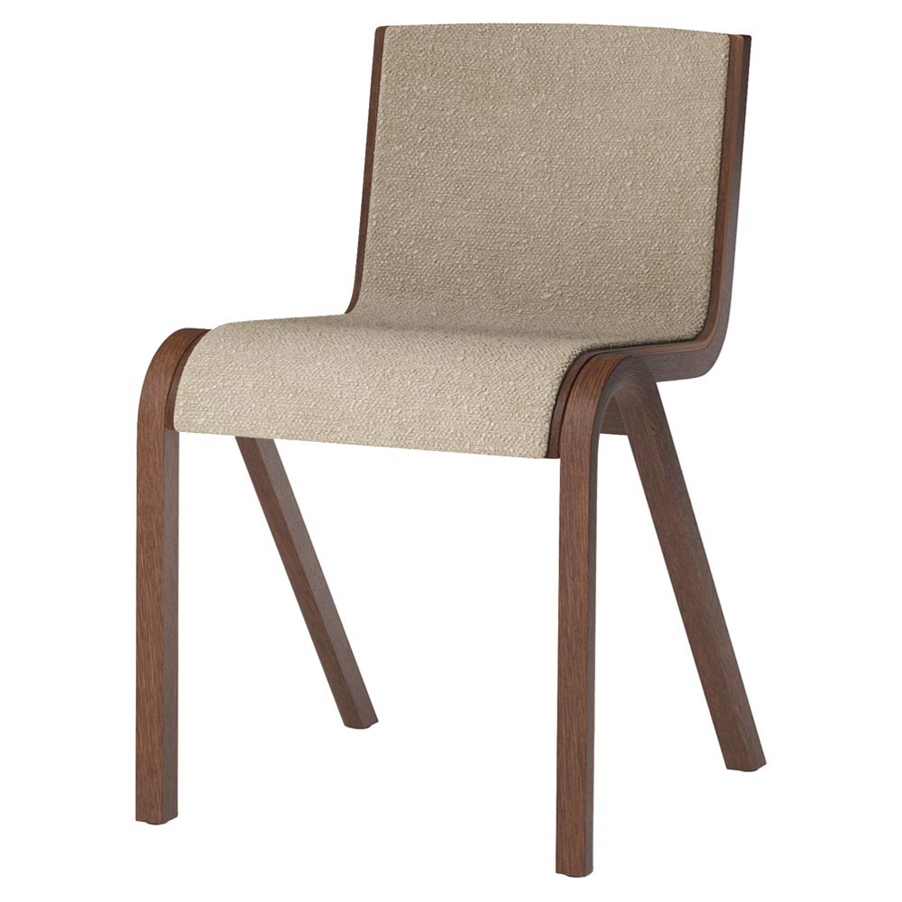 Ready Front Upholstered Dining Chair - Red Stained Oak