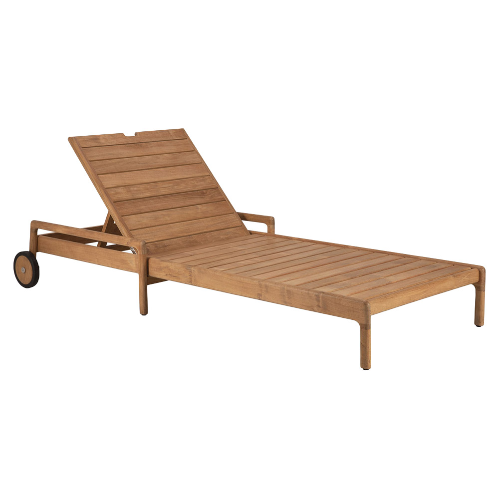 Jack Outdoor Adjustable Lounger - Teak