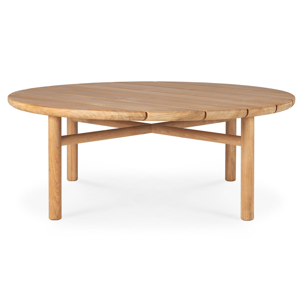 Quatro Outdoor Coffee Table - Teak, 14"H