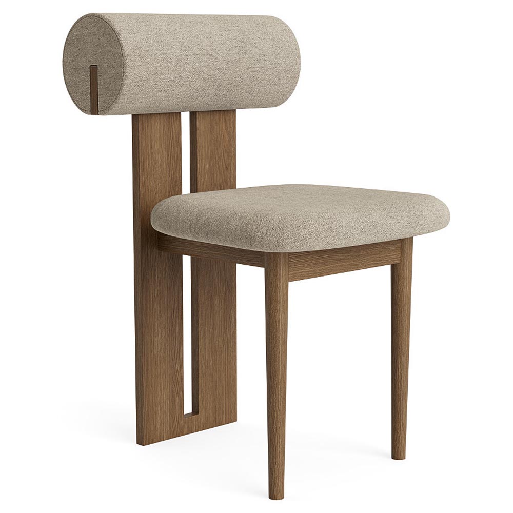 Hippo Dining Chair Light Smoked Oak Barnum Boucle 3 2 | Rouse Home