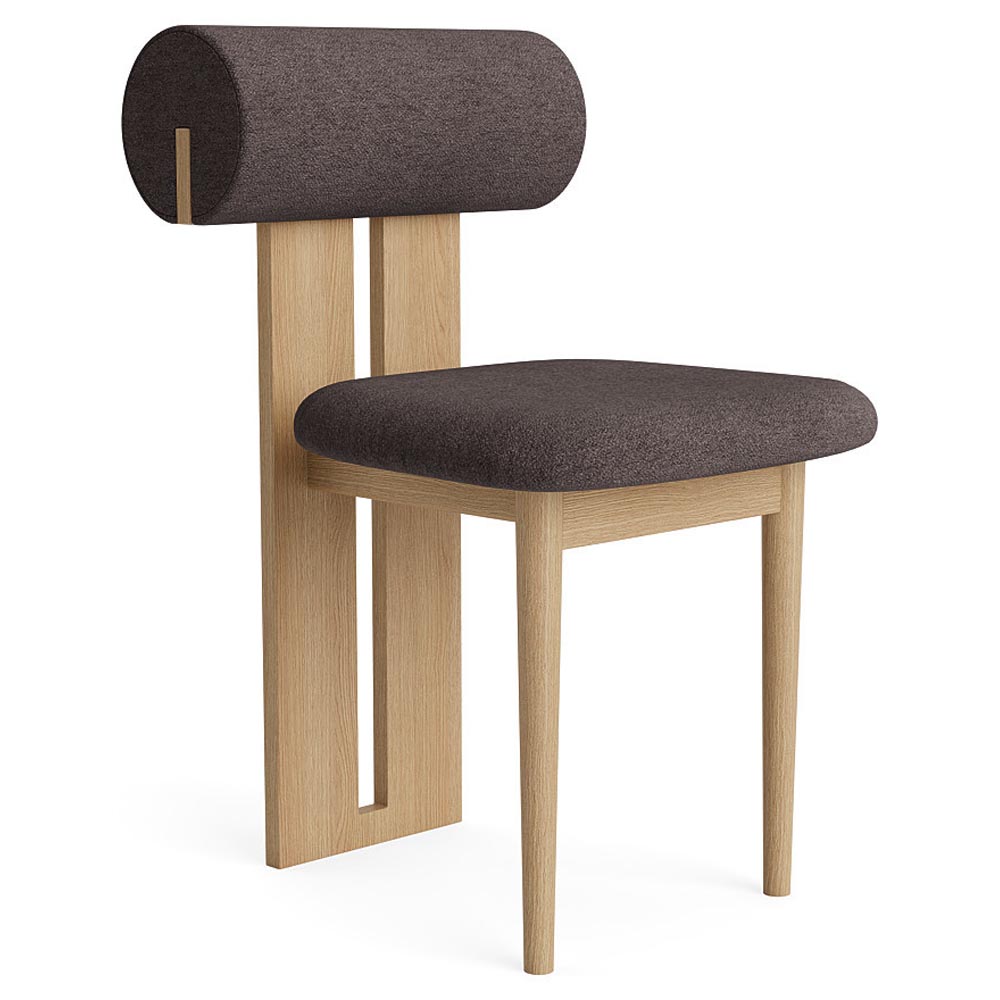 Hippo Dining Chair Natural Oak Barnum Boucle 11 2 | Rouse Home