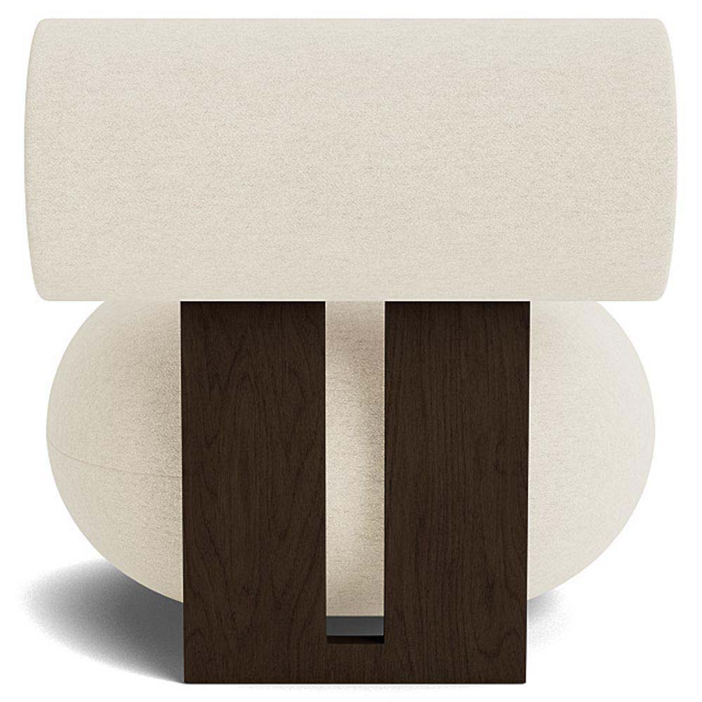 Hippo Lounge Chair Dark Smoked Oak Barnum Boucle 24 2 | Rouse Home