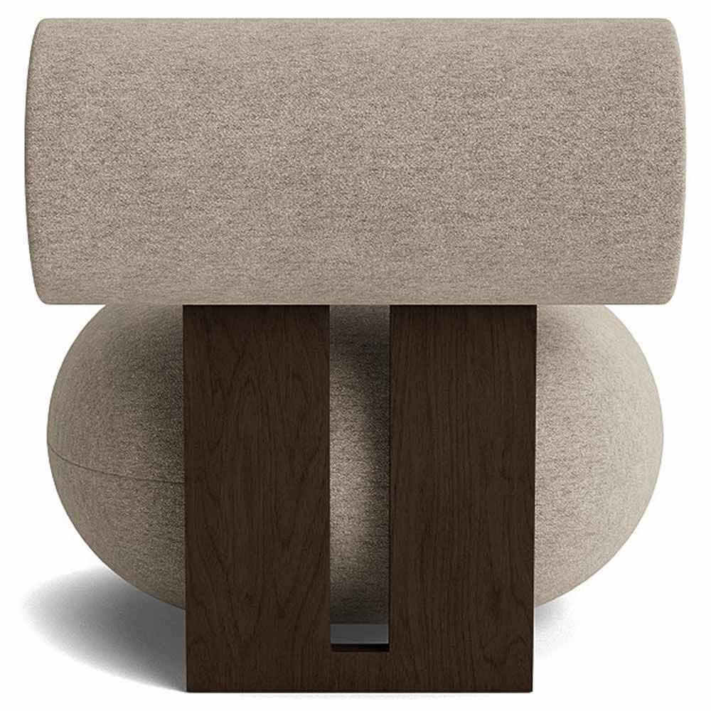 Hippo Lounge Chair - Dark Smoked Oak, Barnum Boucle 3