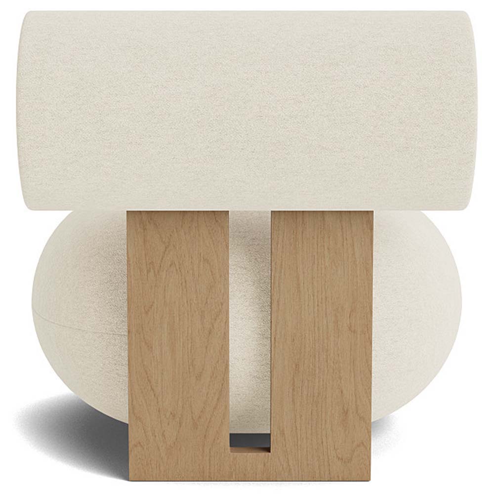 Hippo Lounge Chair Natural Oak Barnum Boucle 24 2 | Rouse Home