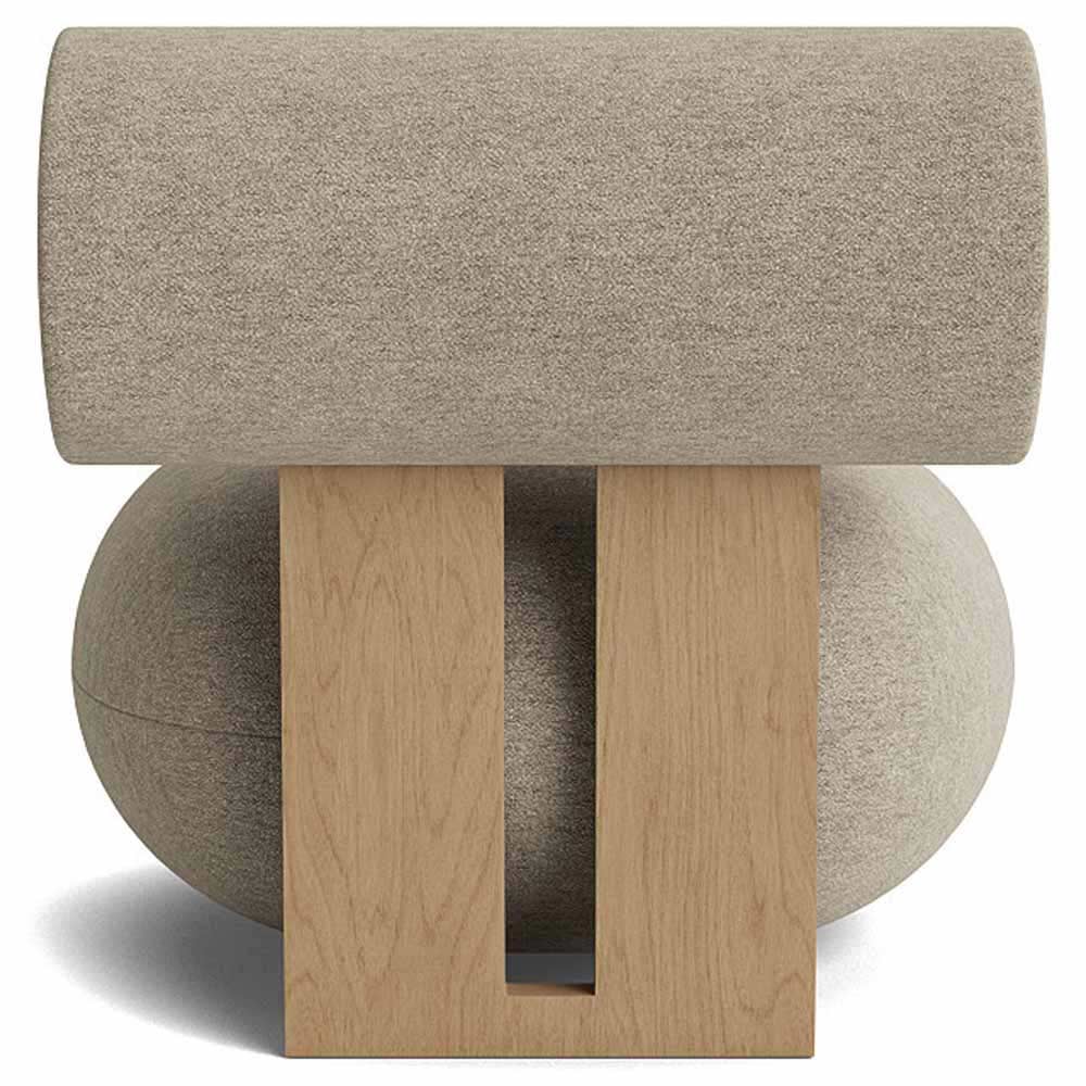 Hippo Lounge Chair Natural Oak Barnum Boucle 3 2 | Rouse Home