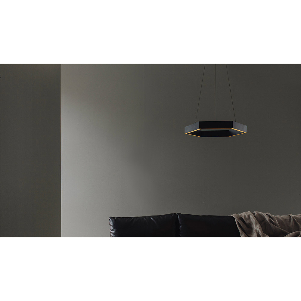 Hex Pendant Black 5 | Rouse Home