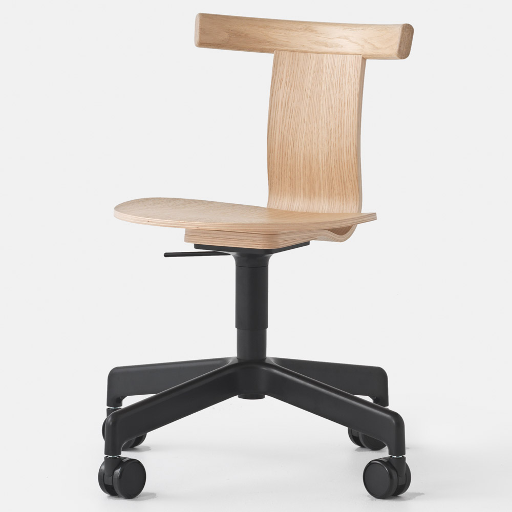 Jiro Swivel Chair Natural Black Base 1 1 | Rouse Home