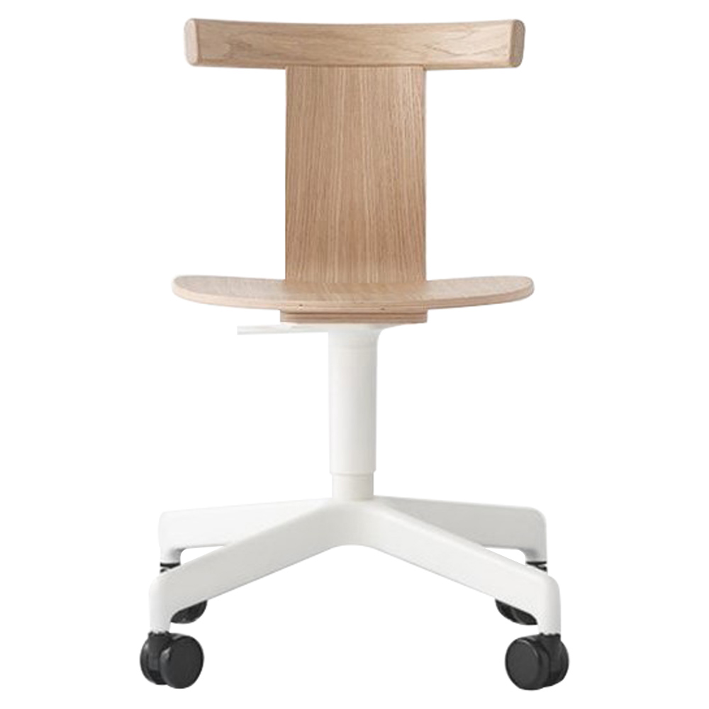 Jiro Swivel Chair Natural White Base 2 | Rouse Home