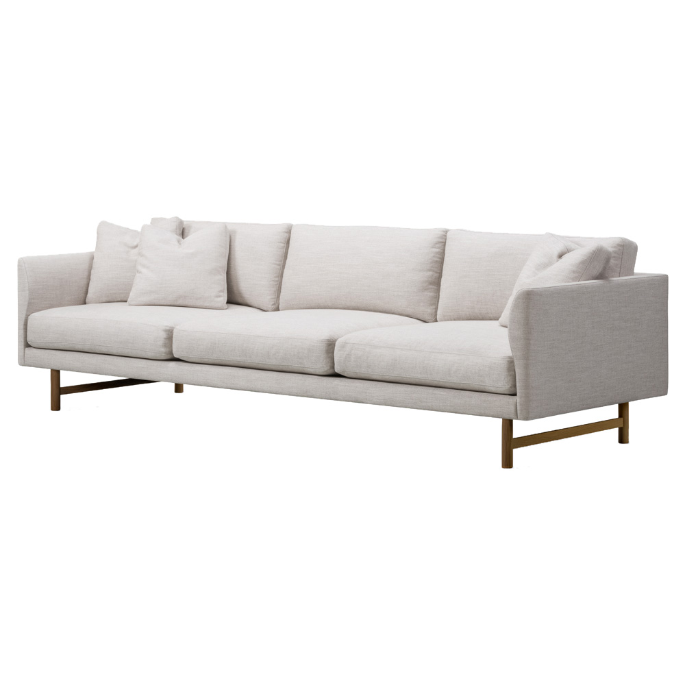 Calmo 80 3 Seater Sofa - Wood Base | Rouse Home