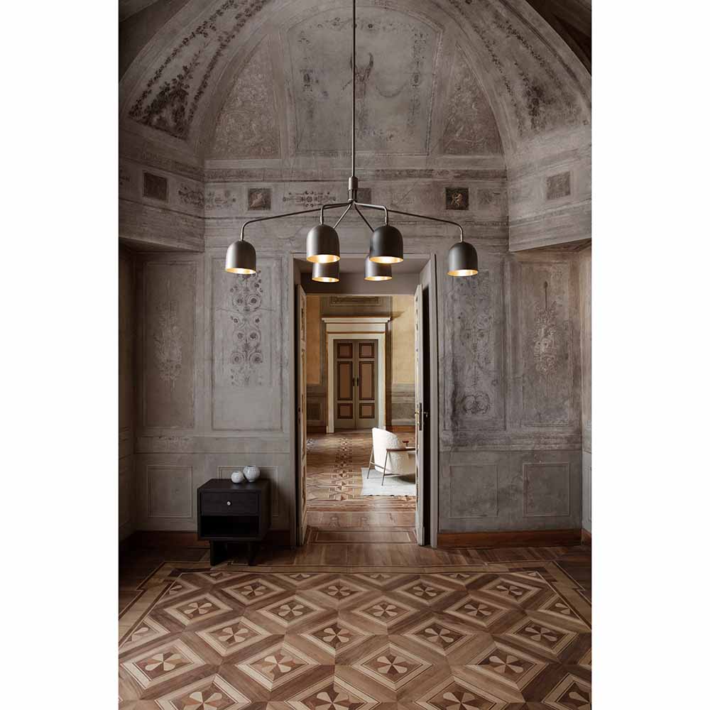 Howard 6 Arm Chandelier - Gunmetal