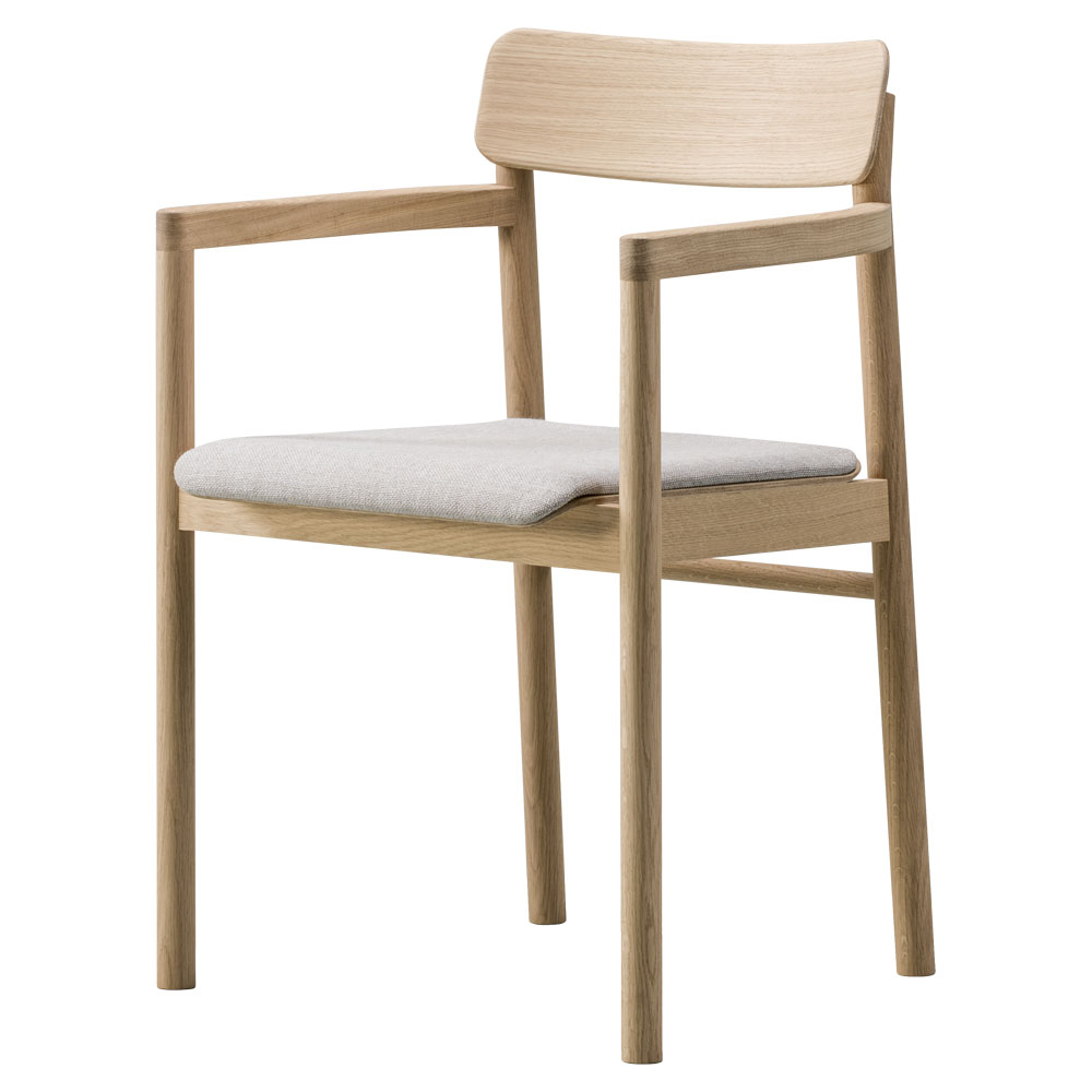 Post Armchair - Seat Upholstered