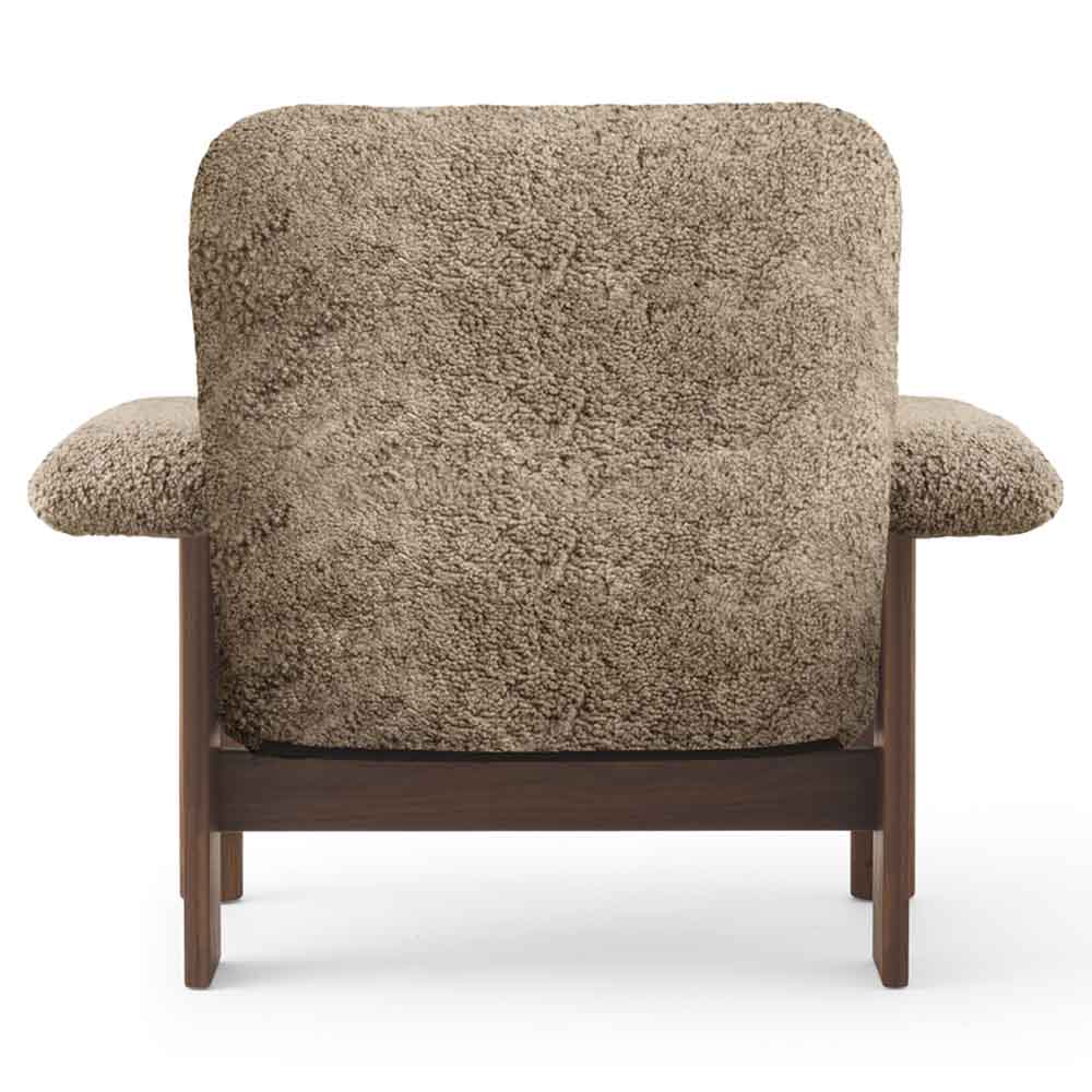 Brasilia Lounge Chair - Walnut, Sheepskin Sahara