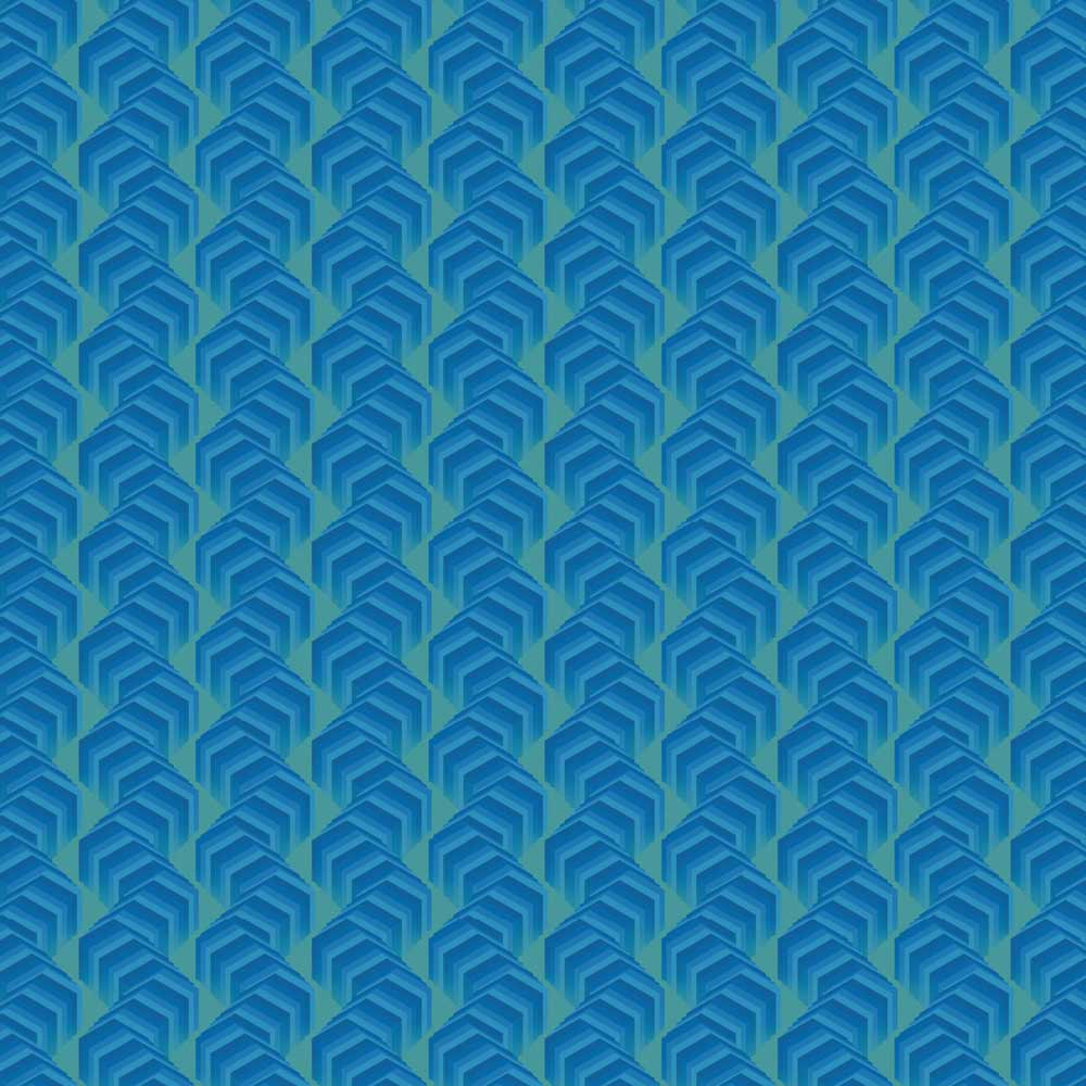 Lussas Wallpaper East - Blue, Mint
