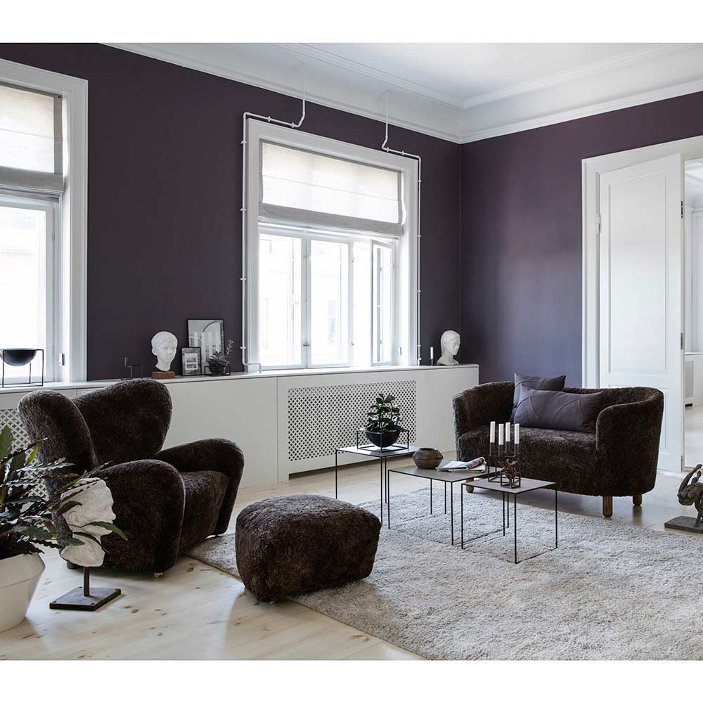 Mingle Sofa - Anthracite Sheepskin, Natural Oak | Rouse Home
