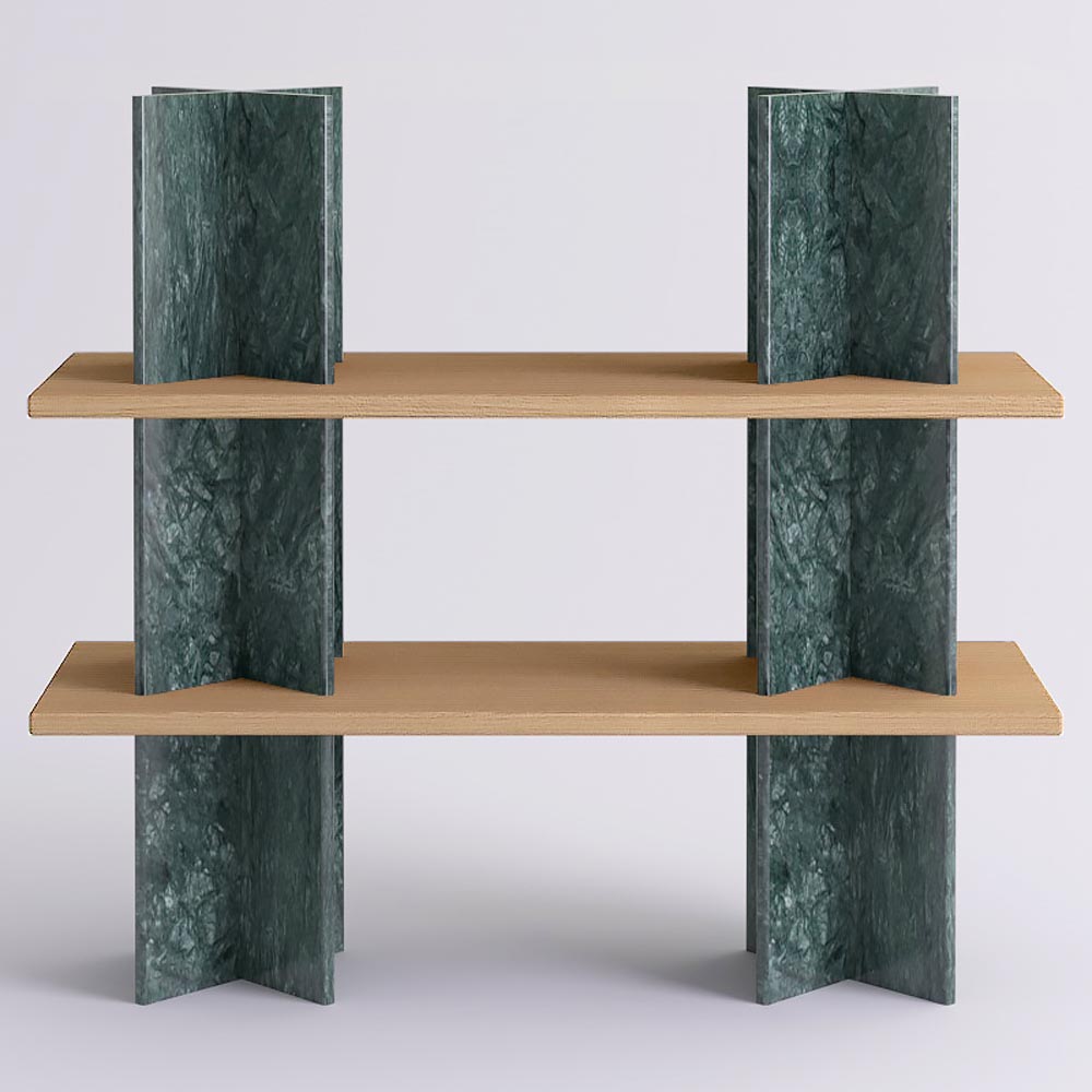 Monument Shelving System 51"W x 46"H - Marble