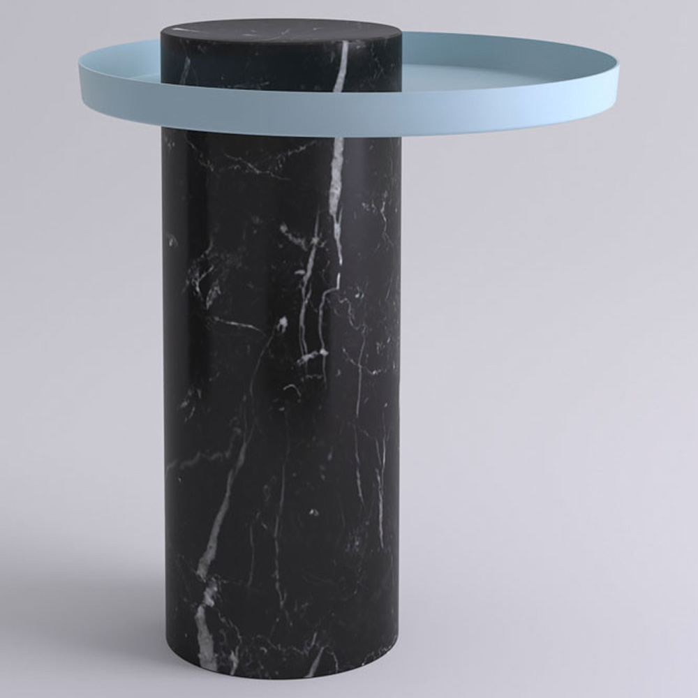 Salute Tall Coffee Table - Light Blue