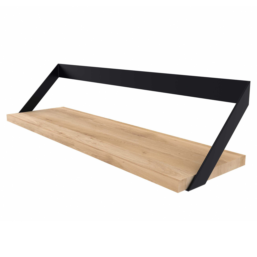 Ribbon Shelf Oak Black 27 5w 2 1 | Rouse Home