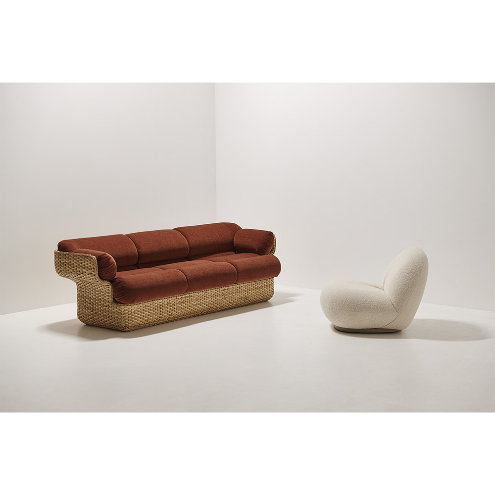 Basket 3 Seater Sofa Belsuede 133 5 | Rouse Home