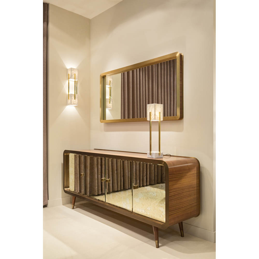 Unveil Sideboard 78.74"W - Brushed Bronzed Brass