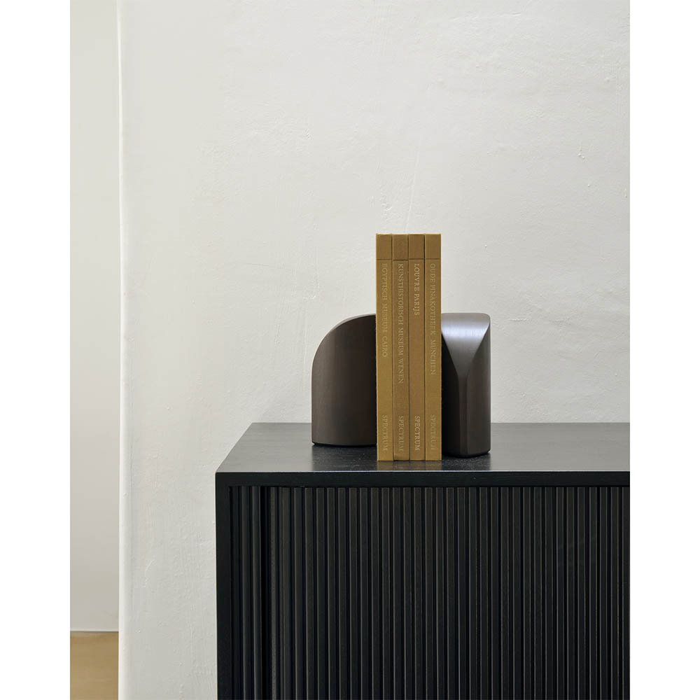 PI Book Ends - Dark Brown Mahogany