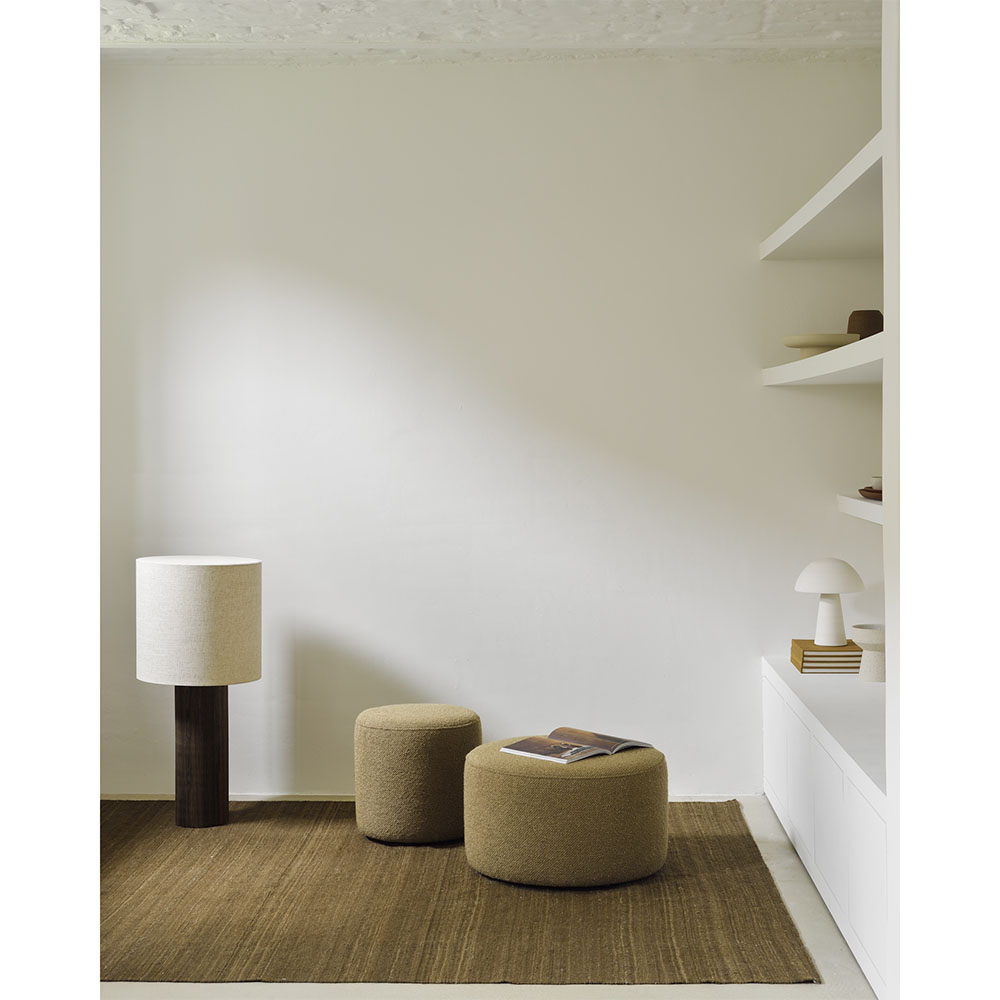 Barrow Pouf 15.5"W - Ginger