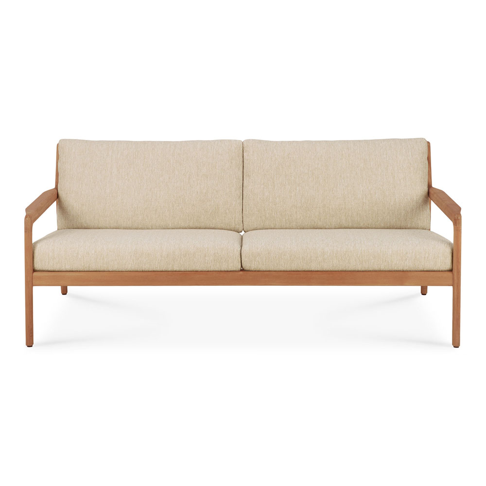 Jack Outdoor 2 Seater Sofa - Teak, Natural