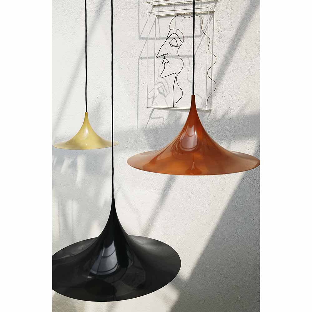 Semi Pendant - Glossy Dark Cocoa
