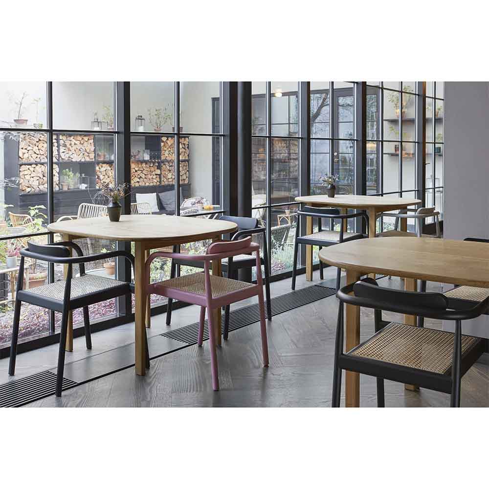 Ahm Chair - Ash Gray, Cane Seat