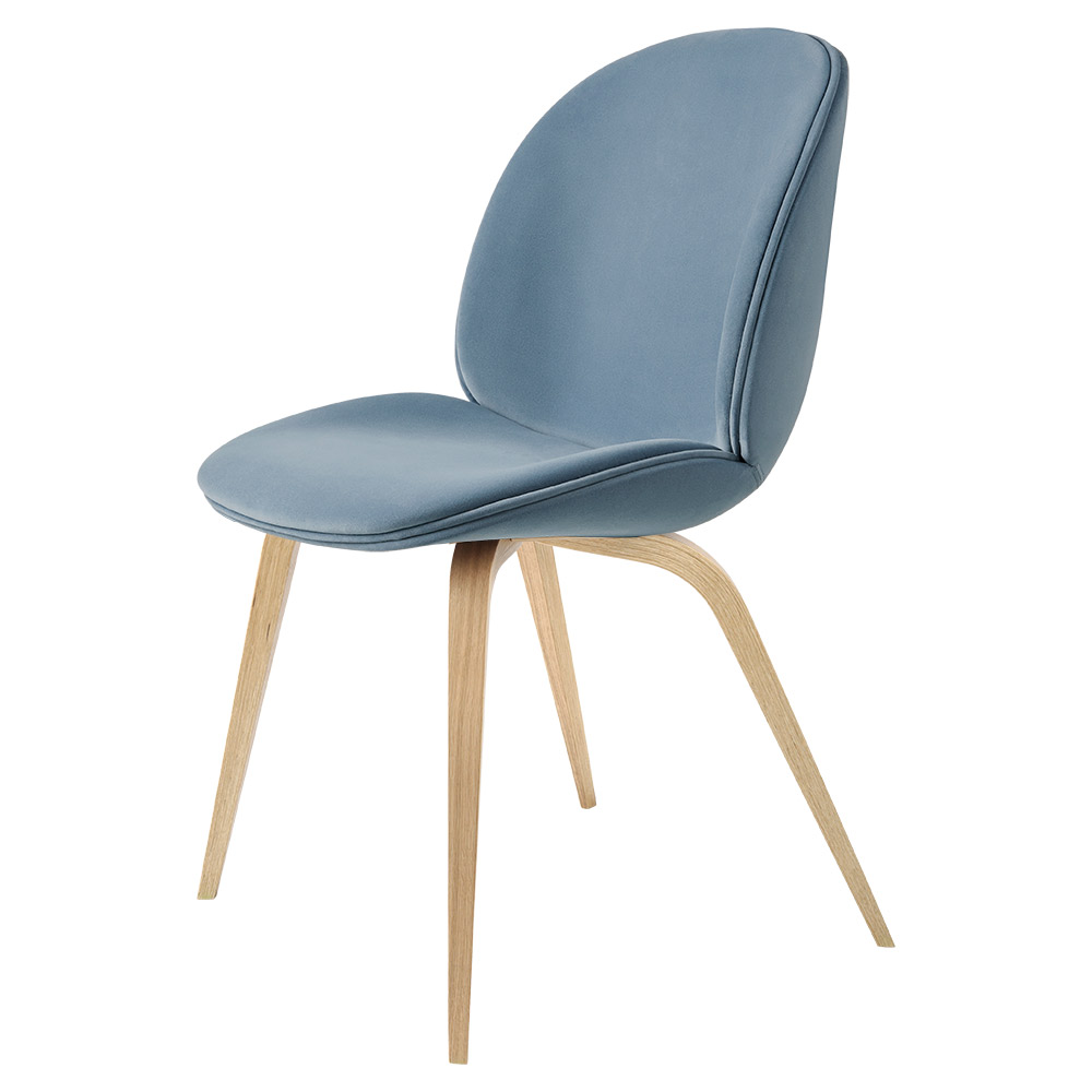 Quick Ship Beetle Fully Upholstered Dining Chair Wood Base 2 | Rouse Home