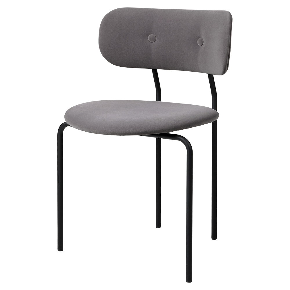 Quick Ship Coco Fully Upholstered Dining Chair Dedar Sunday 025 Velvet 1 | Rouse Home