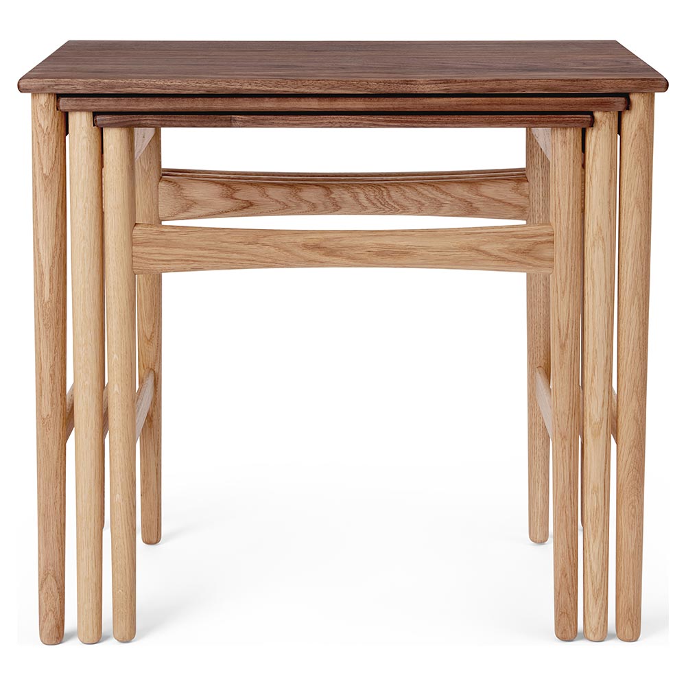 CH004 Nesting Tables - Walnut/Oak