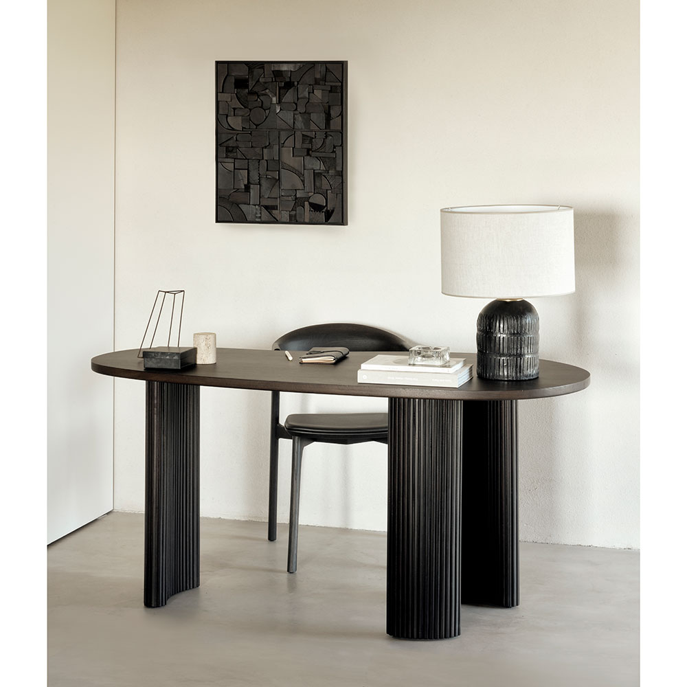 Bok Dining Chair Brown Leather Brown Oak 8 | Rouse Home