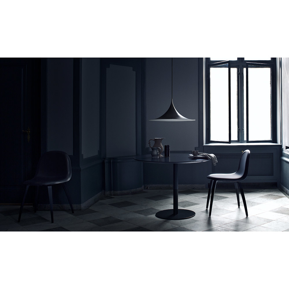 3D Unupholstered Dining Chair - Black Stained Beech