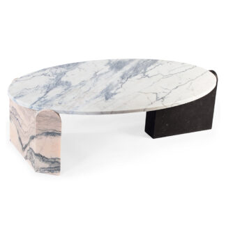 Arnes Marble Oval Coffee Table