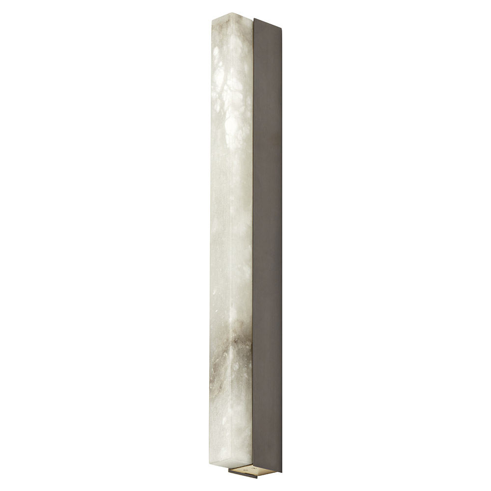 Artes Wall Sconce - Bronze, Satin Brass, Honed Alabaster