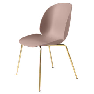 Beetle Dining Chair - Sweet Pink, Brass