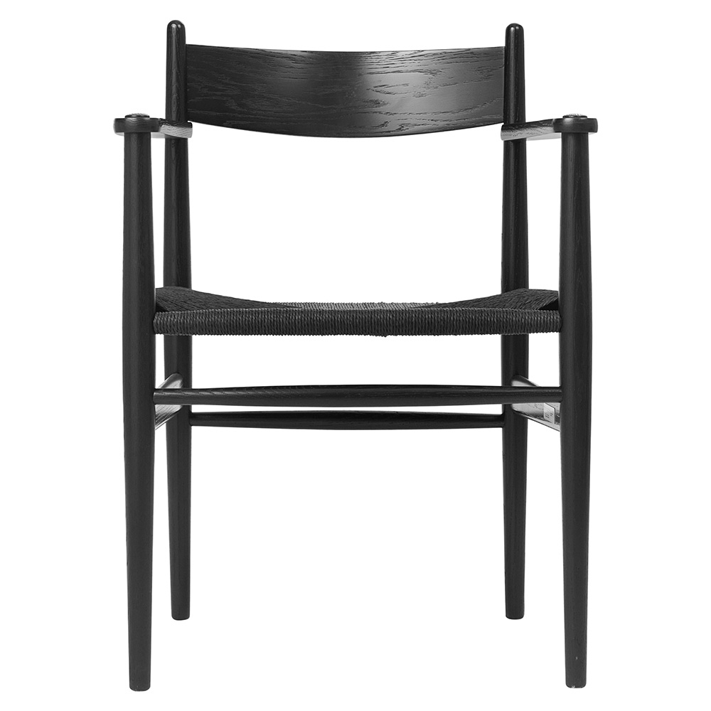 CH37 Dining Chair - Black Oak