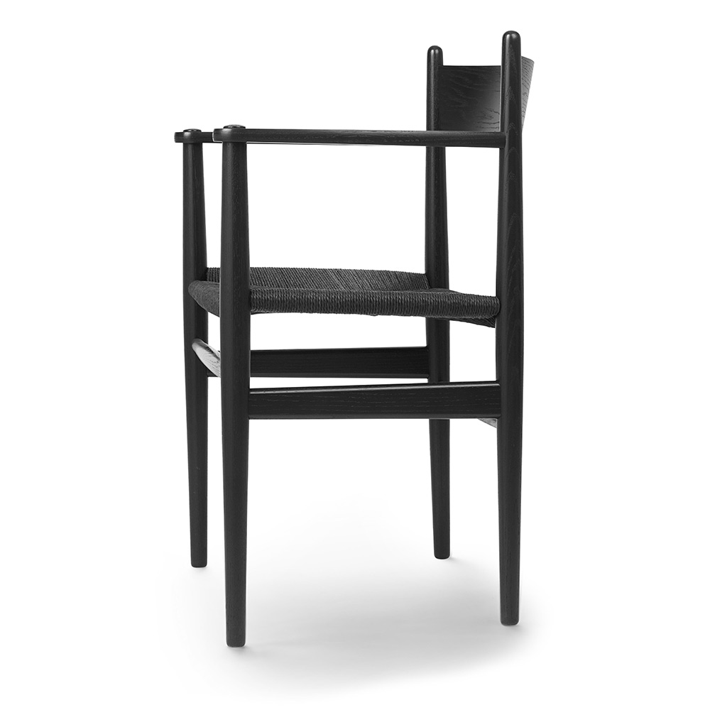 CH37 Dining Chair - Black Oak