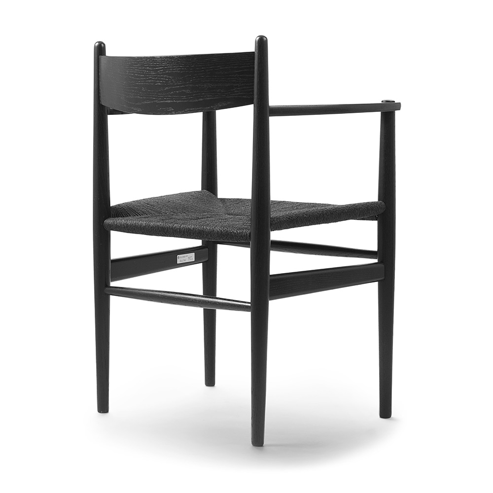 CH37 Dining Chair - Black Oak