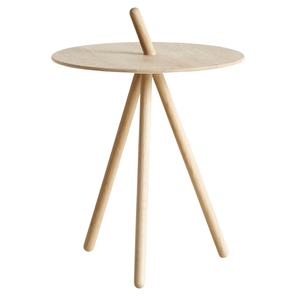 Come Here Side Table - White Pigmented Oak