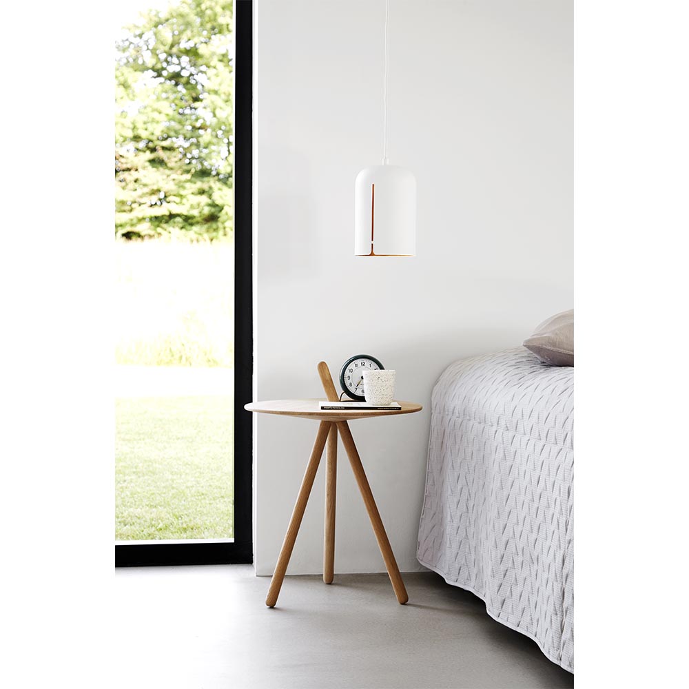 Come Here Side Table - White Pigmented Oak