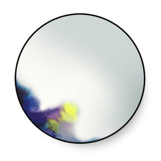 Francis Large Round Wall Mirror - Blue, Purple