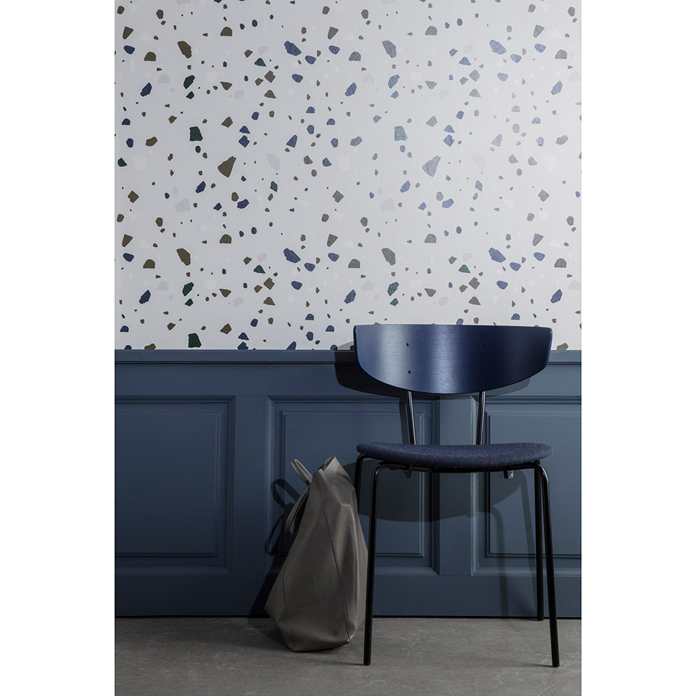 Herman Upholstered Chair - Dark Blue | Rouse Home