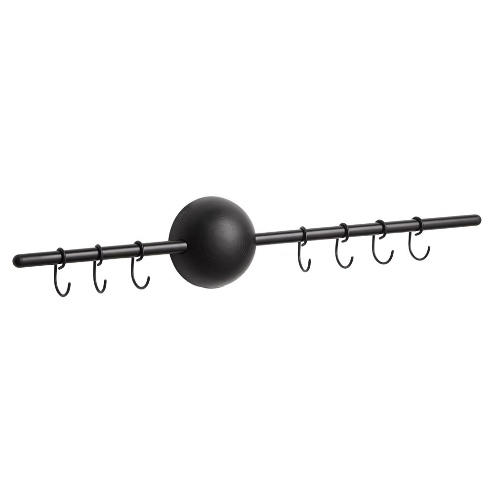 Hoop Rack - Black Painted Oak