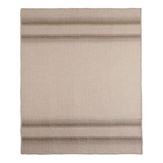 Lines Alpaca Throw - Taupe